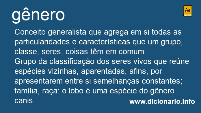 Significado de gnero