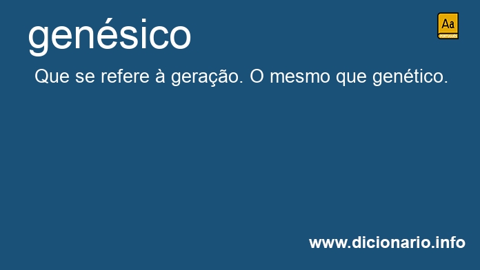 Significado de gensicos
