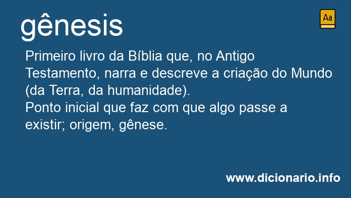 Significado de gnesis