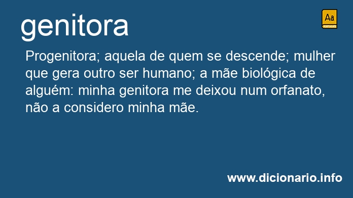 Significado de genitoras