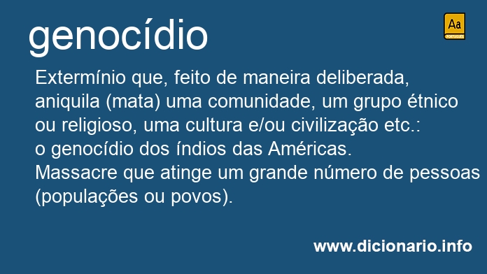 Significado de genocdio