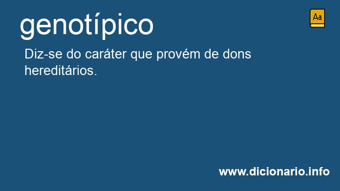 Significado de genotpico