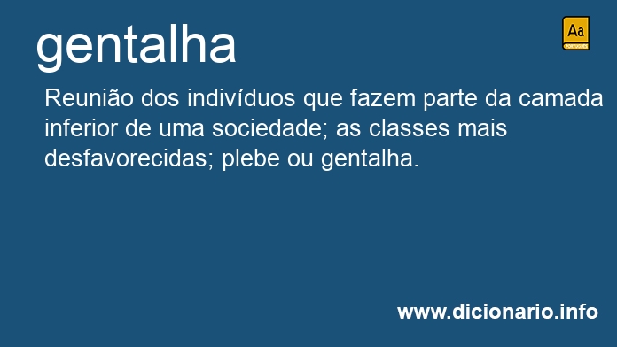 Significado de gentalhas