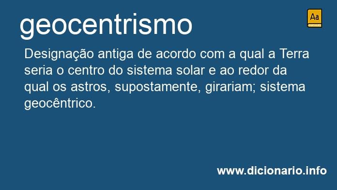 Significado de geocentrismos