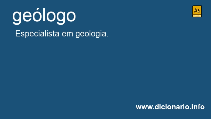 Significado de gelogo