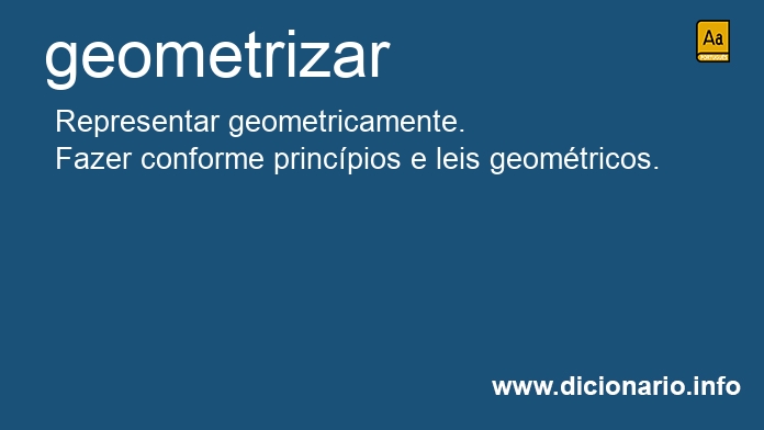 Significado de geometrizar