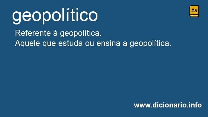 Significado de geopoltico