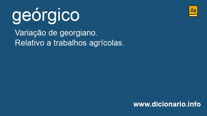 Significado de gergico