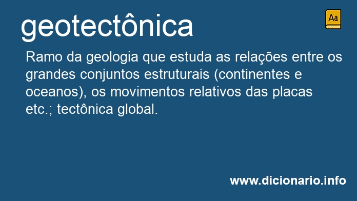 Significado de geotectnica