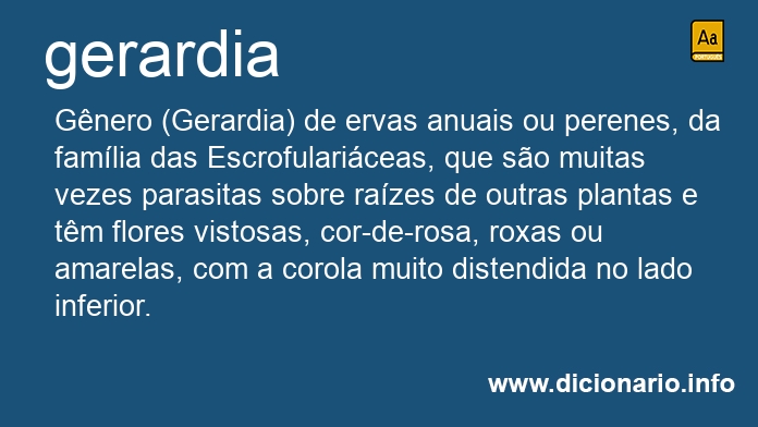 Significado de gerardia