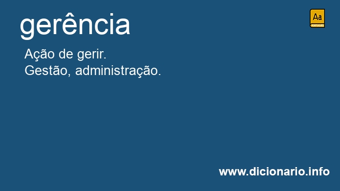 Significado de gerncia