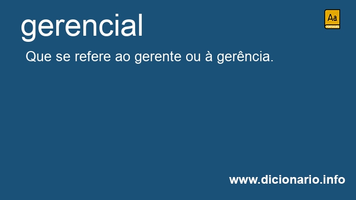 Significado de gerencial