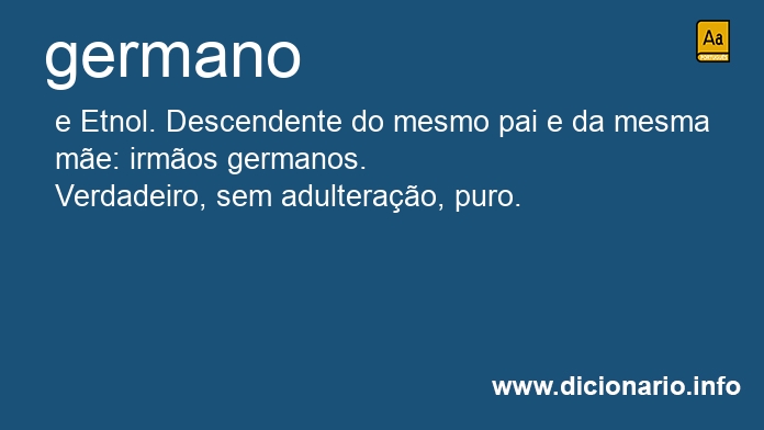 Significado de germano