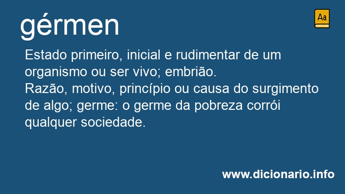 Significado de germens