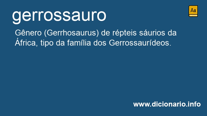 Significado de gerrossauro