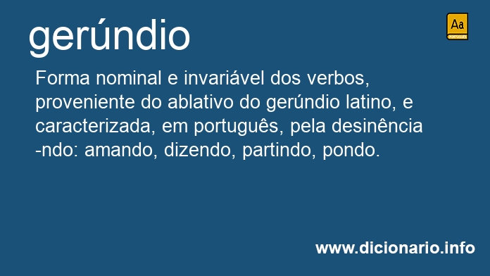 Significado de gerndio