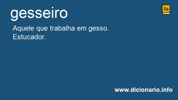 Significado de gesseiro