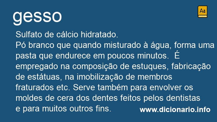 Significado de gesso