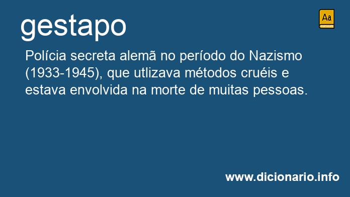 Significado de gestapo