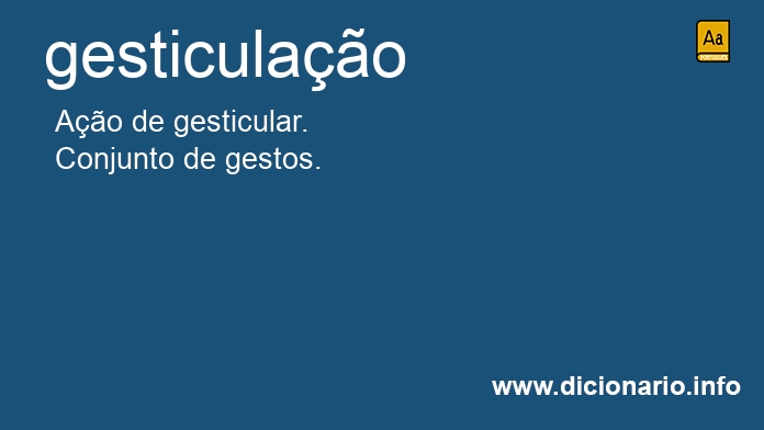 Significado de gesticulaes