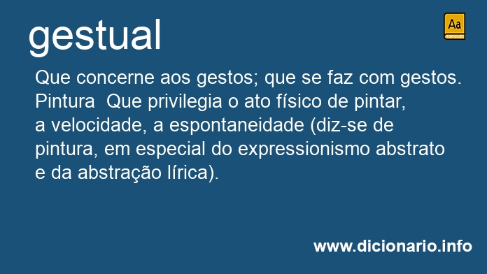 Significado de gestual