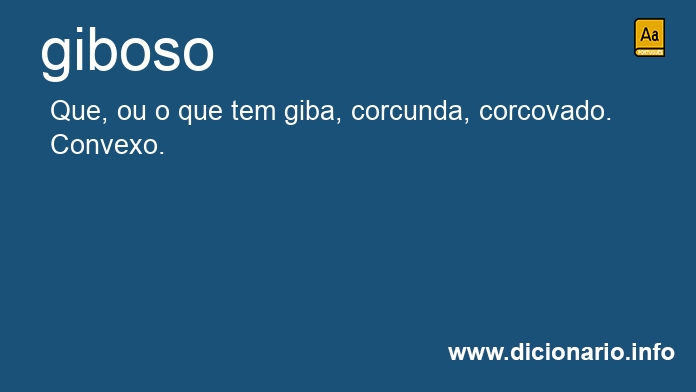 Significado de gibosa