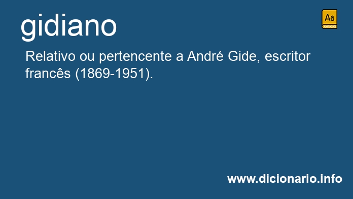 Significado de gidiana