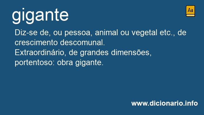 Significado de gigantes