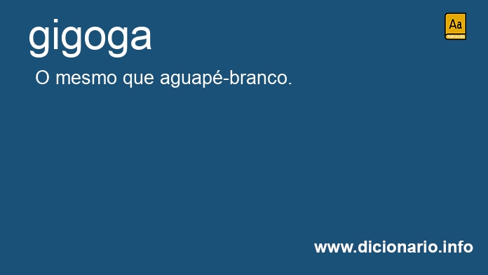 Significado de gigoga