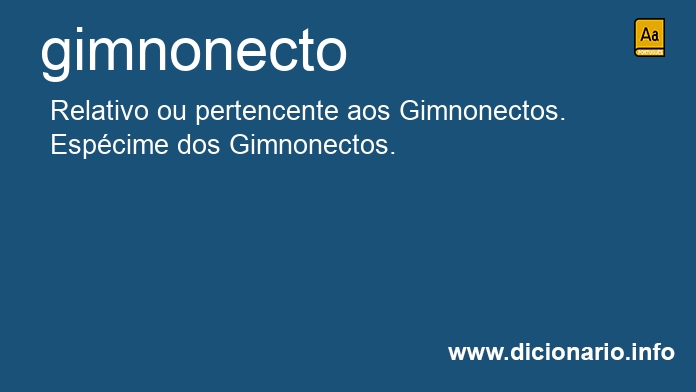Significado de gimnonecto