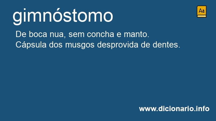 Significado de gimnstomo