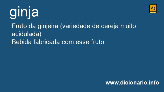 Significado de ginja