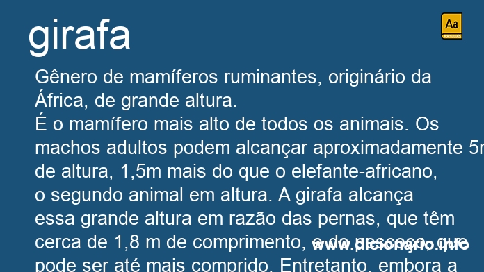 Significado de girafa