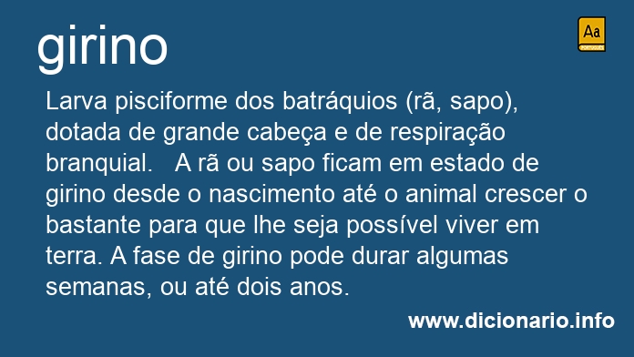 Significado de girino