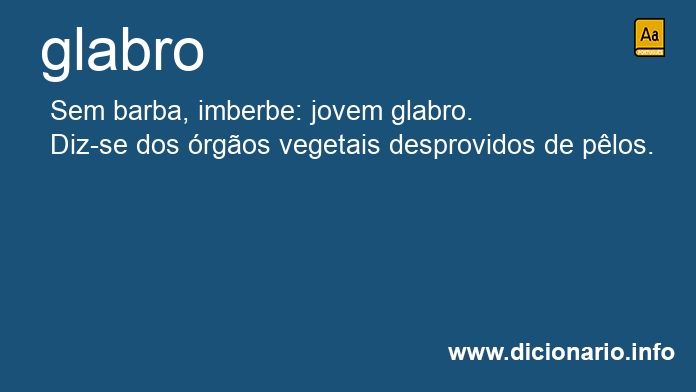 Significado de glabro