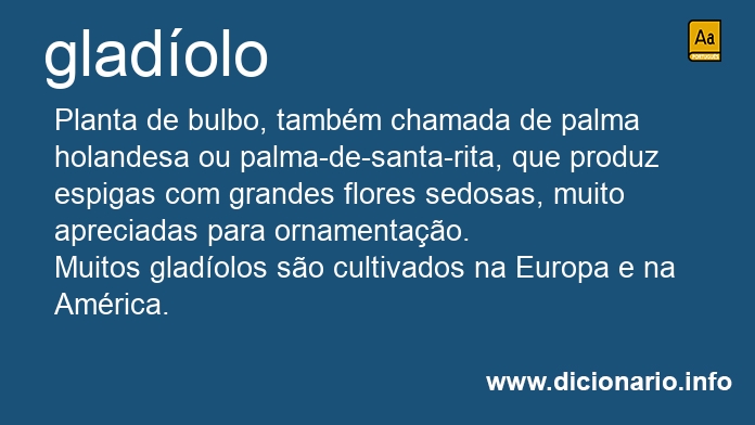 Significado de gladolo