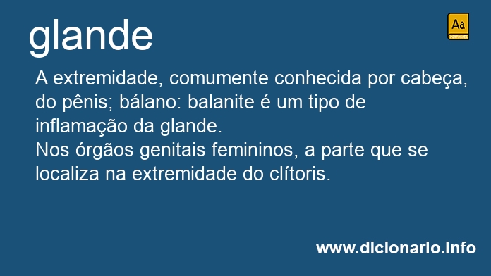 Significado de glande