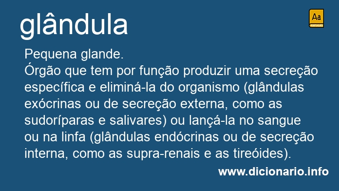 Significado de glndula