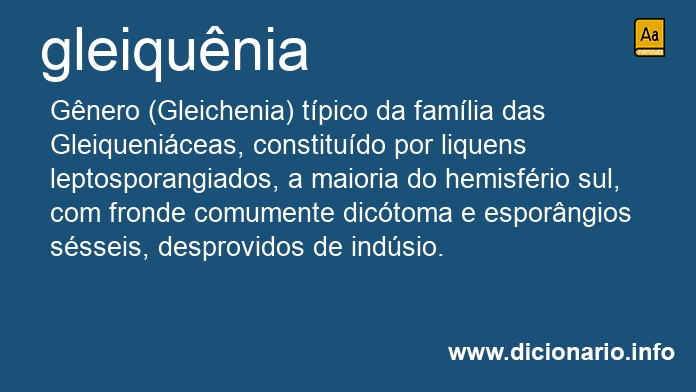 Significado de gleiqunia