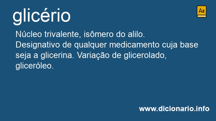 Significado de glicrio