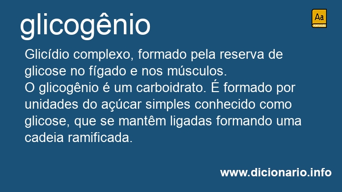 Significado de glicognio