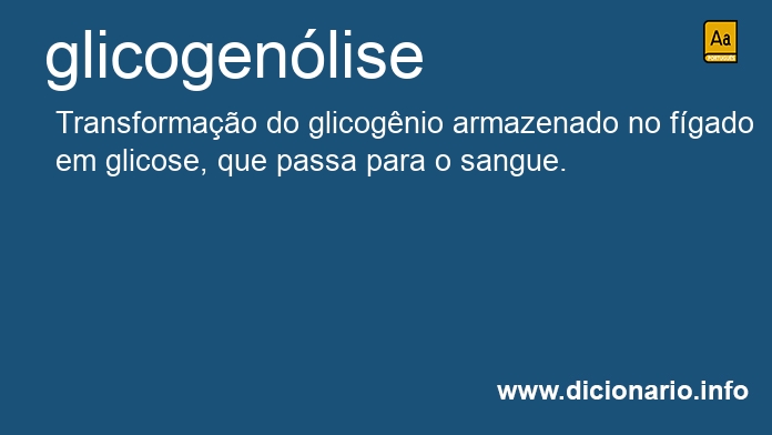 Significado de glicogenlise