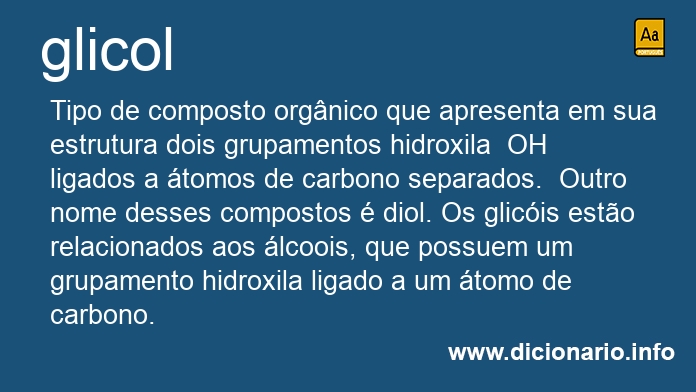 Significado de glicol