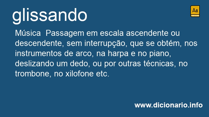 Significado de glissando