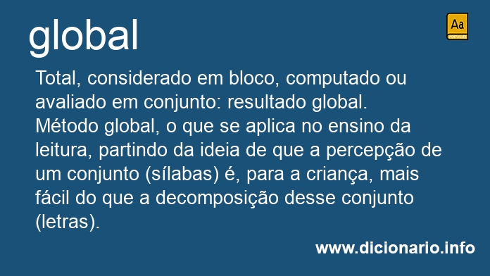 Significado de globais