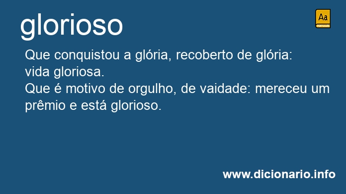 Significado de gloriosos