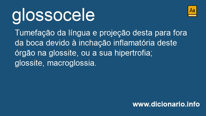 Significado de glossocele