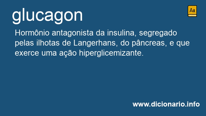 Significado de glucagon
