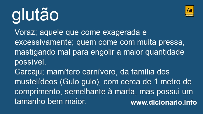 Significado de gluto