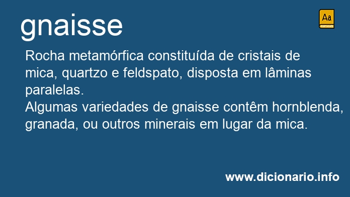 Significado de gnaisses